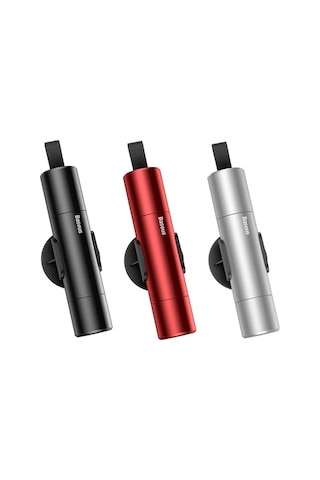 Trendooze Baseus Acil Çıkış Çekiçli Cam Kırıcı, Mini Emniyet Kesici, Hayat Kurtarıcı Araç Aleti