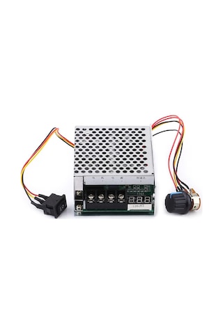 10v-55v 40a Pwm Fırçalı Dc Motor Sürücü Cw Ccw Ters Hareket Anahtarlı Ve Led Ekranlı