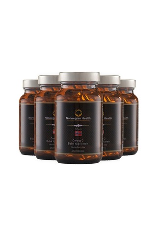 ﻿Norwegian Health Omega 3 1000 MG Somon&Morina Balık Yağı 5 x 60 Kapsül﻿﻿