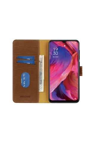 Oppo A73 Kilif Kroko Desen Kapakli Cüzdanli 489388190