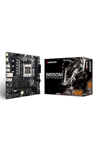 Biostar B650 MT 6000 MHz DDR5 Soket AM5 Micro Atx Anakart