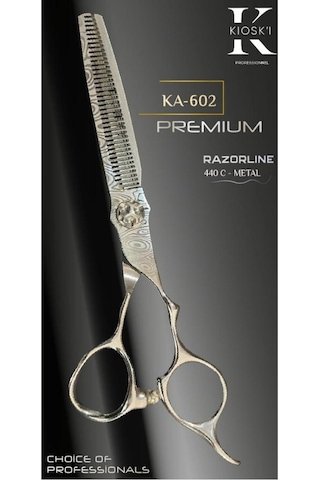 Kioski Profesyonel Premium Lüks Ara Efile Makas 440-c 6 Numara Ka-602