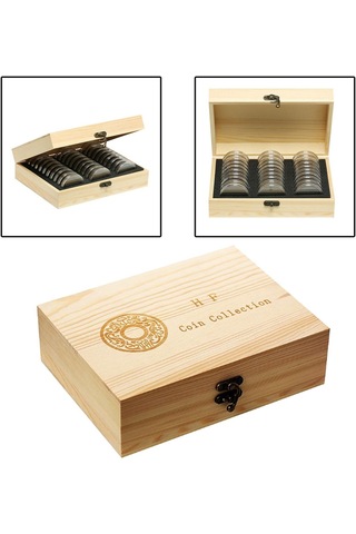 Suntek 30 Adet 51mm Para Kapsül Koleksiyonu Para Ekran Konteyner