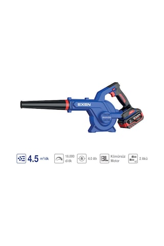 Exen En 344 Fl Kömürsüz Üfleyici 21v 4.0 Ah