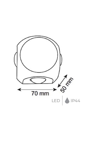 Noas Yl83-1052 Alinda Siyah 4 Yönlü Dış Mekan Aplik - Gün Işığı 3200k Siyah