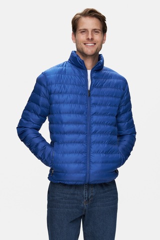 Ucla Northwın Mavi Fermuarlı Ve Cepli Polyester Standard Fit Erkek Mont Mavi