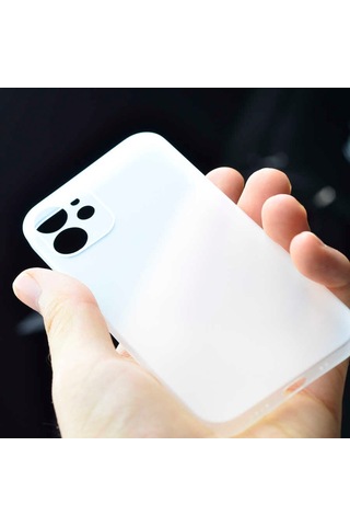 Apple Uyumlu iPhone 12 Kılıf Zore Eko Pp Kapak-Saks Mavi