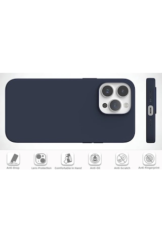 Apple Uyumlu iPhone 14 Pro Max Kılıfı Içi Kadife Silinebilir Logosuz Lansman