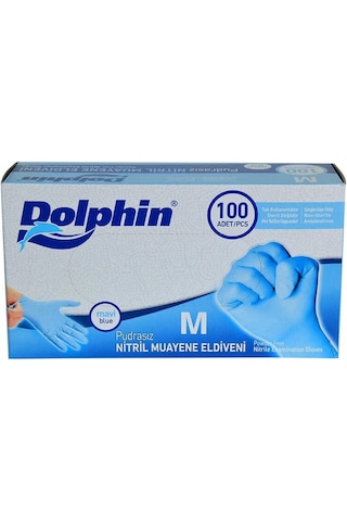 Pudrasız Mi Nitril Eldiven Orta Boy M 100 Lü Paket