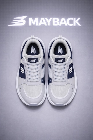 Mayback Erkek Günlük Ortopedik Sneaker Spor Ayakkabı Gri - Lacivert
