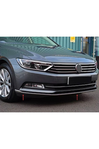Vw Passat B8 Krom Ön Tampon Çıtası 3 Parça 2015-2019 Arası Pçelik