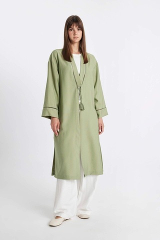 Defacto Relax Fit Hakim Yaka Kimono C9691AX24SMKH461 Haki