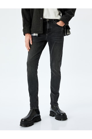 Koton Pamuklu Slim Fit Jean Pantolon - Brad Jean Siyah 5wam40018nd Siyah
