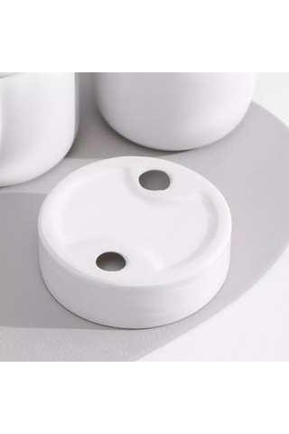 Denezo Banyo Ve Mutfak İçin Sabunluk, Lavabo Üzerinde Sabunluk 167951994 Beyaz