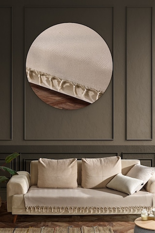Asya Koltuk Örtüsü 115x200 Cm - Bej