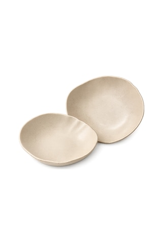 2li Sahara Tone Deep Plate 27 Cm 1010cc Çok Amaçlı Servis / Sunum Tabağı/meze/aperatif/makarna Çok renkli