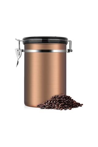 Sones Kahve Kabı Paslanmaz Çelik Çay Saklama Sandıkları Siyah Mutfak Saklama Kutusu Kahve Çay Kutuları Çay Takımı Altın