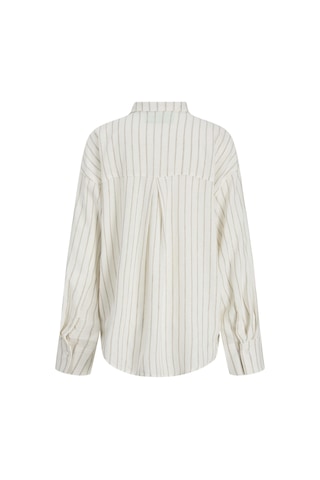 Jack & Jones Kadin Oversize Kalip Keten Kaisimli Gömlek - Almira - 12287703 Blanc De Blanc