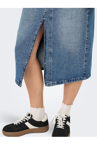 Only Onlenya Front Slıt Mıd Skırt Mb Dnm Kadın Medium Blue Denim Etek - 15326839