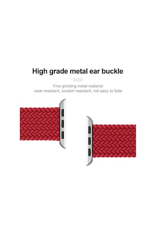 Wozlo Apple Uyumlu  Watch 1 2 3 4 5 6 7 8 Se Ultra Spor Loop Örgü Kordon Xs Beden 38/40/41mm - Siyah