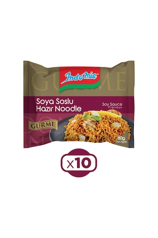 Indomie Noodle Gurme Soya Soslu 80 Gr X 10 Adet
