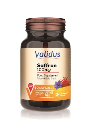 Validus Saffron 100 Mg %2 Safranal 60 Capsules