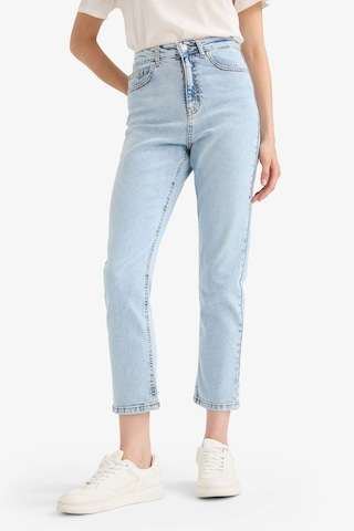 Defacto Mary Vintage Straight Fit Yüksek Bel Bilek Boy Jean Yıkamalı Pantolon E9817ax25aunm39 Mavi