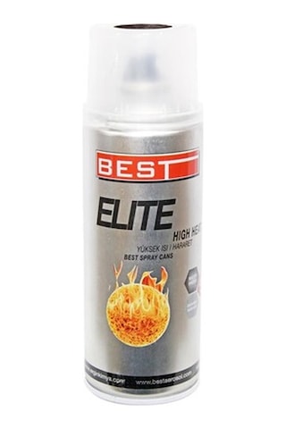 Best Elite 300C Isıya Dayanıklı Siyah Sprey Boya 400  ML