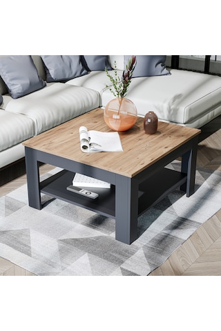 Helsinki Orta Sehpa, Atlantik- Antrasit Suntalam 80 Cm