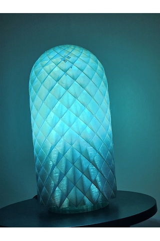 Modern Dekoratif Masa Lambası Ve Gece Lambası - 16 Renk Rgb Kumandalı - 3d Tasarım Frozen & Antik Serisi Kahverengi