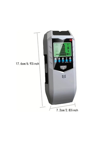 Xuweiwei 5li Elektronik Duvar Dedektoru Led Ekranli Metal Cit Ahsap Bulucu Kum Gecirmez Abs Recine 0 01mm Olcum Hassasiyeti Simli