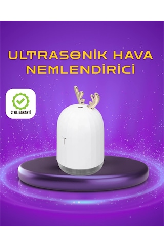 Renkli Led Işıklı Ve Sürekli Spreyli Masa Nemlendirici