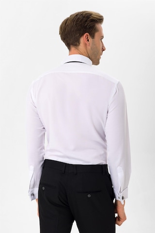 SÜVARİ Siyah Slim Fit Düz Ata Yaka Gömlek