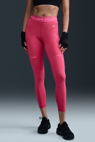 Nike Pro Mid Rise 7/8 Graphic Leggings Kadın Toparlayıcı Spor Tayt Pembe Pembe