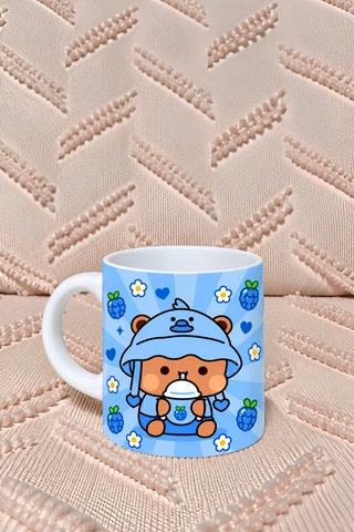 Dudu Bubu Fincan + Magnet + Bardak Altlığı Lacivert Lacivert