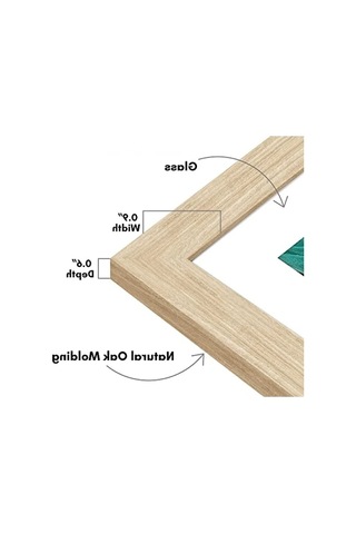 Doğal Meşe 8x10 Ahşap Resim Çerçevesi - Yatay Ve Dikey Kullanım