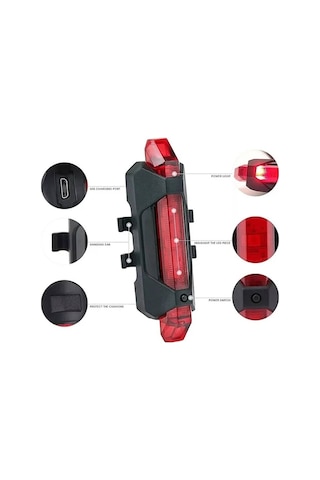 Usb Şarjlı Bisiklet Stop Lambası