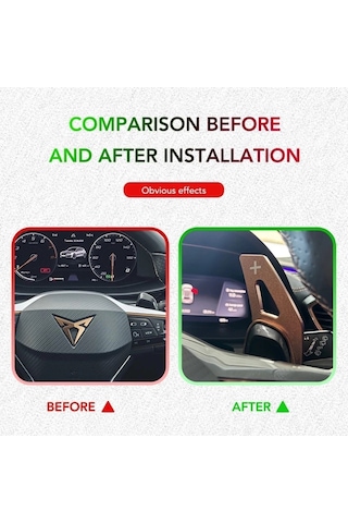 Cupra Formentor F1 Kulakçık Bronz Vites Pedalı Shifter Metal Kahverengi