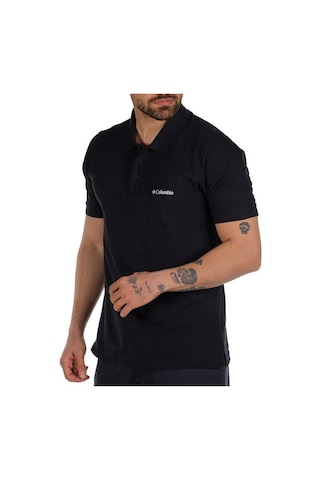 Columbia M Cascade Range Solid Polo II Erkek Polo Yaka Tişört CS0 Siyah