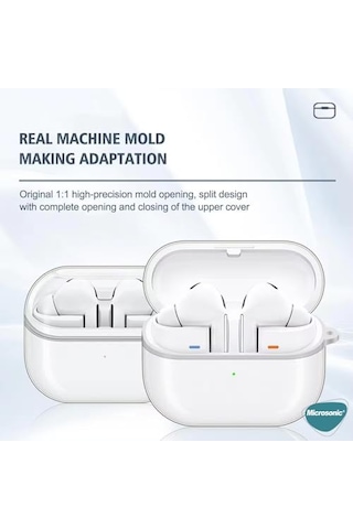 Samsung Galaxy Buds 3 Kılıf Transparent Clear Soft Şeffaf Galaxy Buds 3 İle Uyumlu Kılıf - Şeffaf