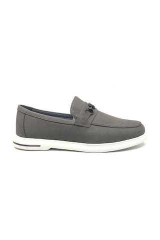 Lisan Sohes Lisans Shoes 245 %100 Hakiki Deri Erkek Günlük Ortopedik Rahat Yazlık Casual Ayakkabı Yeni Sezon 40-44 Gri Nubuk