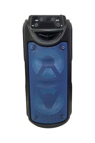 1558 3 İnc Rgb Ledli Radyolu Taşınabilir Bluetooth Hoparlör Parti Speaker