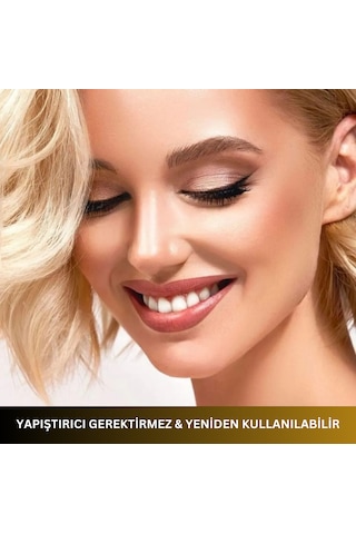 Reazeal Manyetik Kirpikler Ve Manyetik Eyeliner Seti, Takma Kirpi