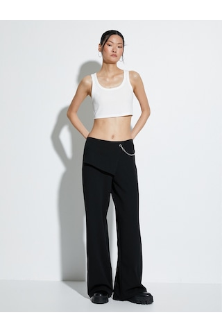 Koton Crop Atlet Kalın Askılı U Yaka Fitilli Beyaz 4sak10007ek 4SAK10007EK000