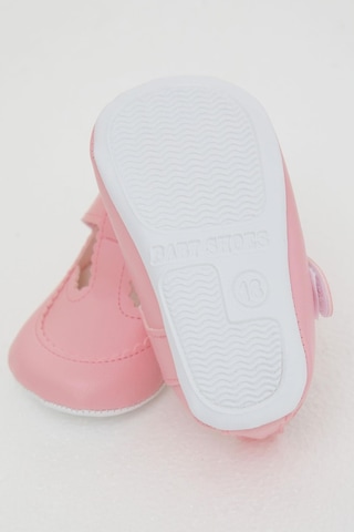 Bebiccino Kız Bebek Patik Ayakkabı Cırtlı 18-19 Numara, Pembe