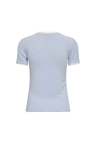 Only Onltine S/s V-neck Reg Top Jrs Kadın T-shirt 15368366 Mavi