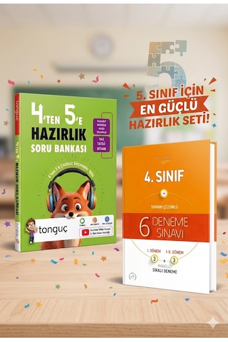Tonguç Akademi 4 Ten 5 E Hazırlık Kitabı + Deneme Sınavı Tonguç Akademi 4 Ten 5 E Hazırlık Kitabı + Deneme Sınavı