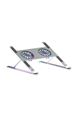 UpWay Katlanabilir Alüminyum Turbo Fanlı Apple Uyumlu MacBook Laptop Soğutucu