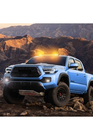 Cree Led Beyaz Turuncu 108 Cm Flaş Çakar Projektör Işık Çubuğu 5 Mod Off Road Spot Sel Kombo Delici Yayıcı Çalışma Lambası Pod Araç Kaput Tampon Tavan