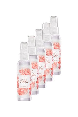 Avon Celebre Kadın Vücut Spreyi EDT 100 ML x 5